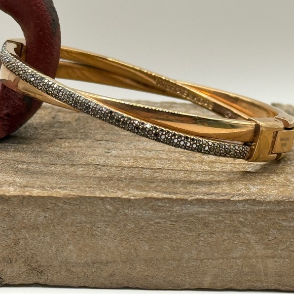 Michael Kors Rose Gold Pave Crystal Hinged Bangle Bracelet, Perfect Condition - Picture 9 of 9